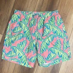 Maamgic LIKE NEW men's tropical print quick dry elastic waist swim trunks size M